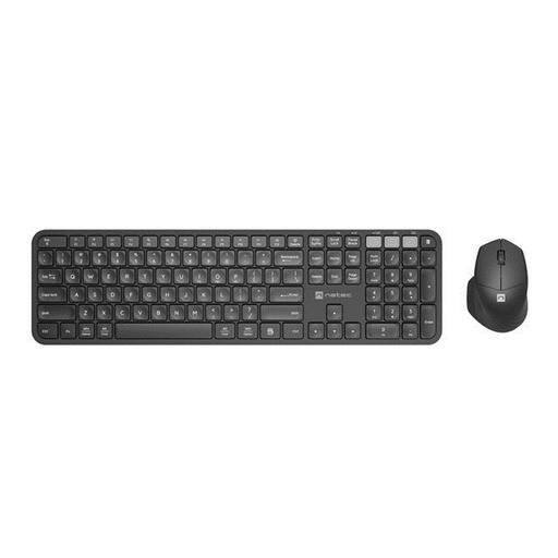 Teclado y Ratón Natec NKL-1998 Qwerty US Negro
