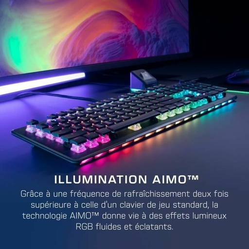 Teclado Bluetooth Roccat Vulcan II Max - Linear Negro Francés QWERTY