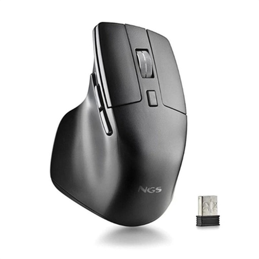 Ratón Inalámbrico NGS HIT-RB Negro 1600 dpi