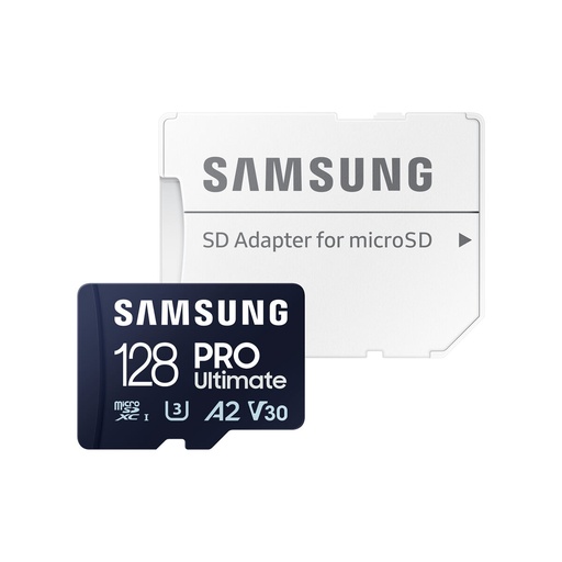 Tarjeta de Memoria Micro SD con Adaptador Samsung PRO Ultimate 128 GB
