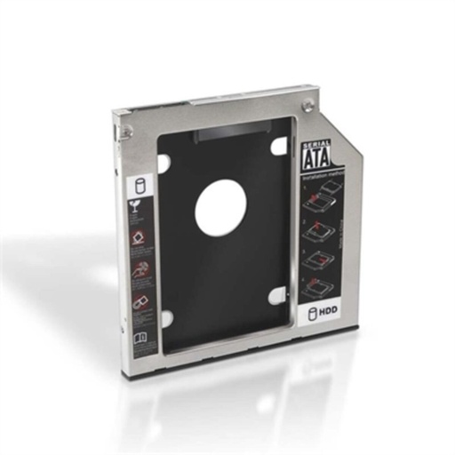 SATA Hard Drive Adapter (2.5 " or 7mm) NANOCABLE 10.99.0101 Black/Silver 2,5"