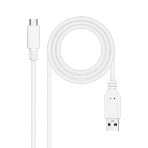 USB-C Cable NANOCABLE 10.01.4001-L150-W White 1,5 m