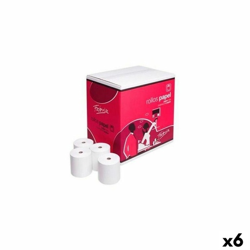 Rollo Papel Térmico Fabrisa Blanco 80 x 80 mm (6 Unidades)