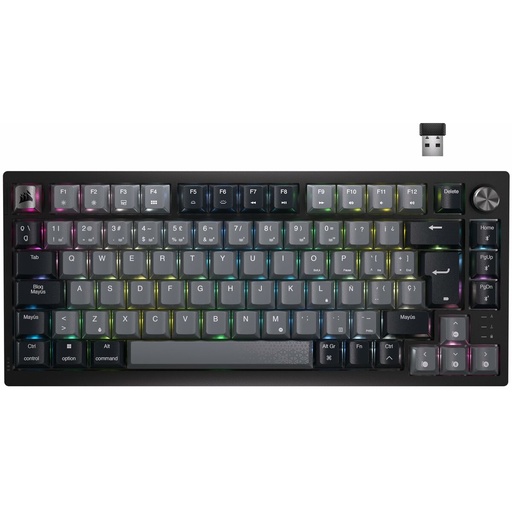 Teclado Inalámbrico Corsair K65 Plus Negro Qwerty Español