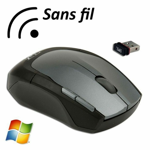 Ratón T'NB SRSFSHARK Negro Gris oscuro 800 dpi