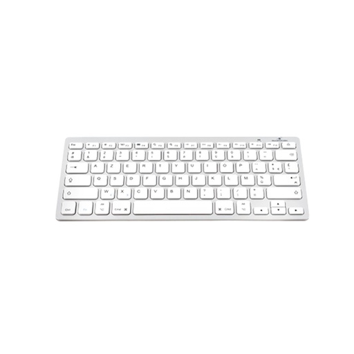 Teclado Bluetooth Bluestork BS-KB-MICRO/BT/SP Blanco Plateado Qwerty Español