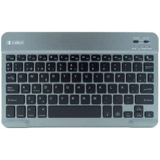 Teclado Bluetooth Subblim SUB-KBT-SMBL31 Gris Qwerty Español