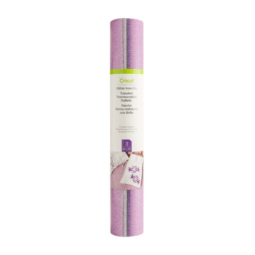 Lámina de vinilo de transferencia térmica Cricut Princess 30 x 30 cm (3 Unidades)