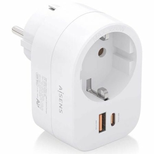 Ladrón de enchufe Aisens ASPS-1A1C06-W 3680 W 100-250 V 16 A