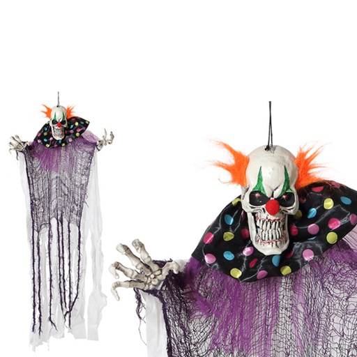 Evil Male Clown Halloween 66673 120 x 80 x 10 cm