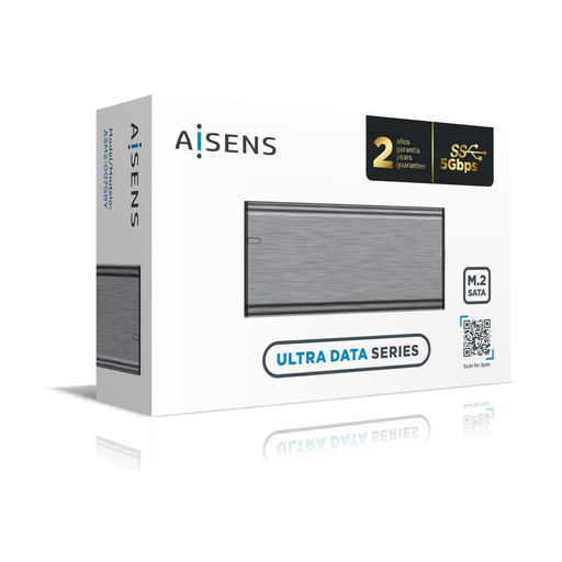 Carcasa para Disco Duro Aisens ASM2-007GRY Gris