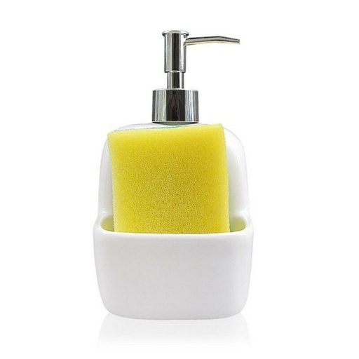 Soap Dispenser Versa White Ceramic 9,4 x 17,8 x 10,5 cm