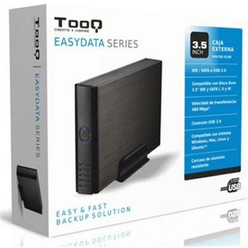 Caja Externa TooQ TQE-3520B Negro 3,5"