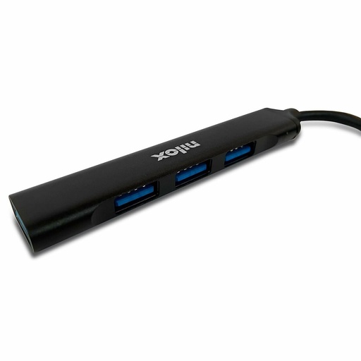 Hub USB 4 Puertos Nilox NXHUB401 Negro