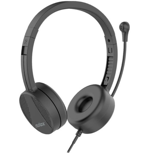 Auriculares con Micrófono Nilox NXAUSB01 Negro