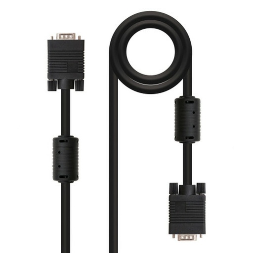 VGA Cable NANOCABLE 10.15.0106 Black 6 m