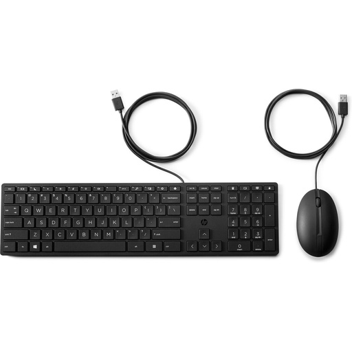 Teclado y Ratón HP 9SR36UT#ABE Negro