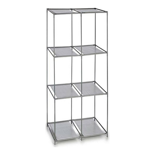 Estantería Kipit WR4325 Gris Metal Tela Plástico
