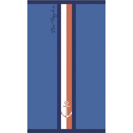 Toalla de Playa Secaneta Portals Azul marino 90 x 165 cm Jacquard