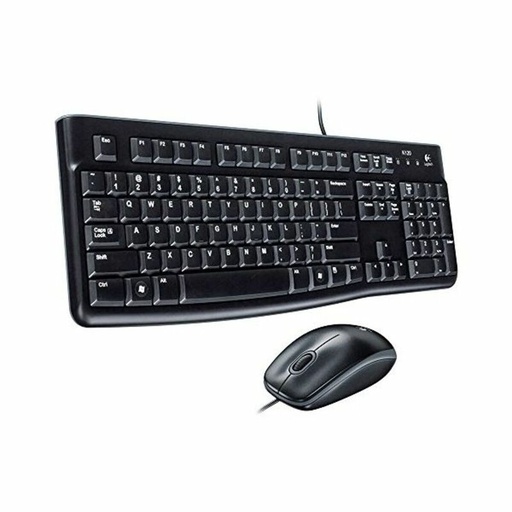 Teclado y Ratón Óptico Logitech Desktop MK120 Negro QWERTY Qwerty UK