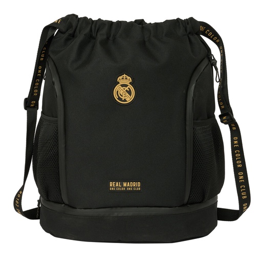 Mochila Saco Infantil Real Madrid C.F. Negro 35 x 40 x 1 cm
