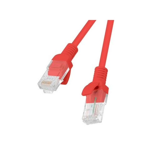 Cable de Red Rígido UTP Categoría 5e Lanberg PCU5-20CC-0050-R Rojo 50 cm