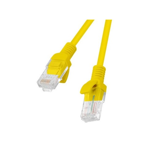 UTP Category 5e Rigid Network Cable Lanberg PCU5-20CC-0050-Y Yellow 50 cm