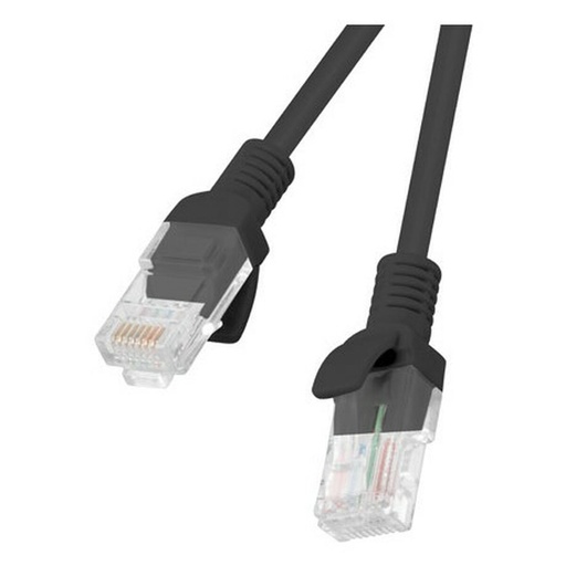 Cable de Red Rígido UTP Categoría 5e Lanberg PCU5-20CC-0100-BK Negro 1 m