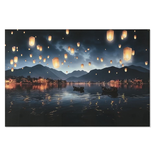 Cuadro Home ESPRIT Cristal Templado 150 x 0,4 x 100 cm