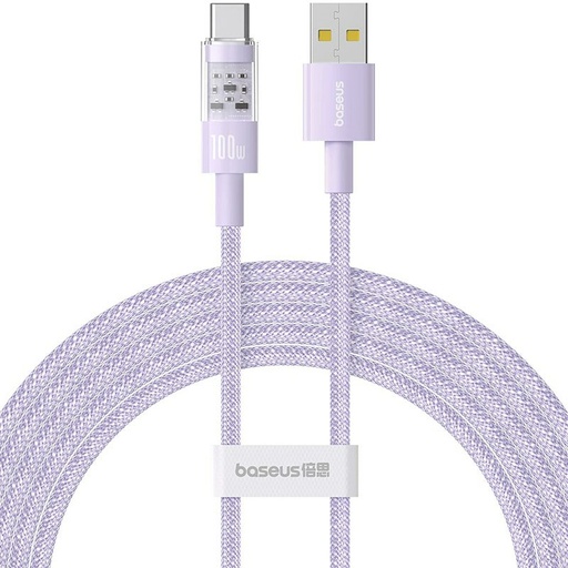 Cable USB A a USB-C Baseus P10373002511-01 Púrpura 2 m