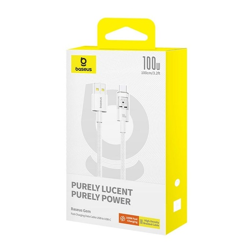 Cable USB A a USB-C Baseus P10373002211-00 Blanco 1 m