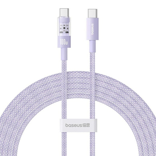 Cable USB-C a USB-C Baseus P10373000511-01 Púrpura 2 m