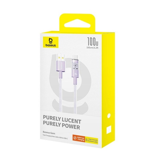 Cable USB A a USB-C Baseus P10373002511-00 Púrpura 1 m