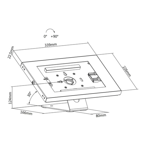 Soporte para Tablet MacLean MC-475W Blanco