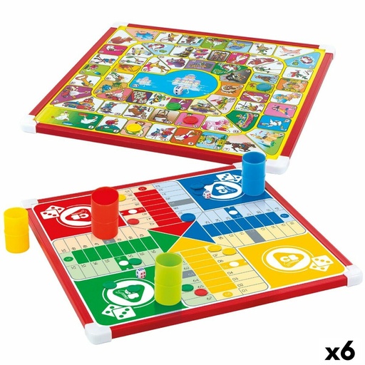 Parchís and Oca Board CB Games 32 x 32 x 1 cm (25 Pieces) (6 Units)
