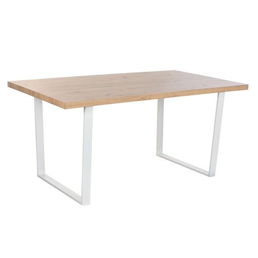 Dining Table Home ESPRIT Brown Black Iron MDF Wood 160 x 90 x 75 cm