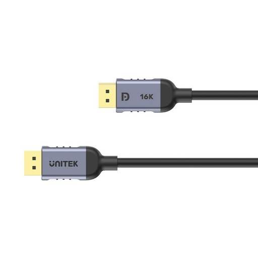 DisplayPort Cable Unitek C1628GY01-1.5M Black Grey 1,5 m
