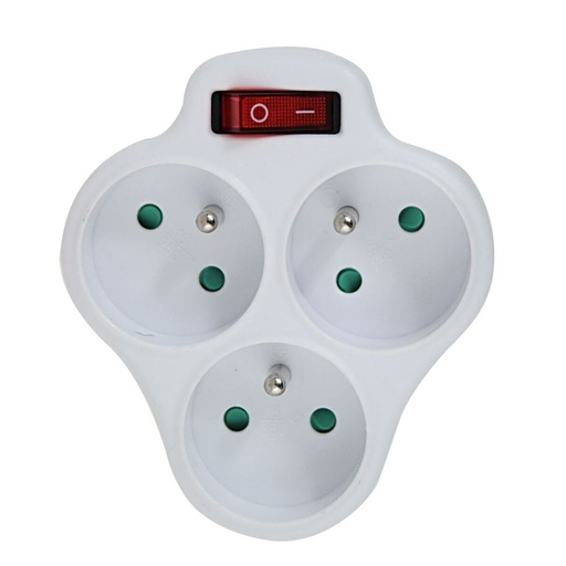 Ladrón de enchufe Esperanza ELK304W 3 Enchufes