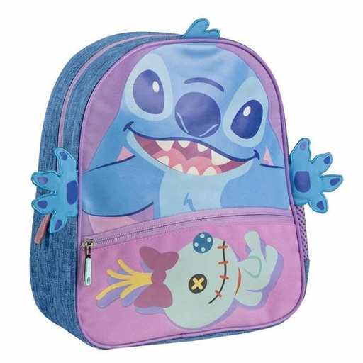 Mochila Escolar Stitch Azul