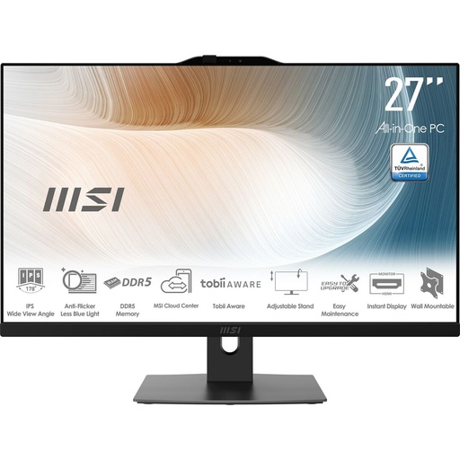 All in One MSI Modern AM272P 1M-848EU 27" Intel Core 5 120U 8 GB RAM 512 GB SSD