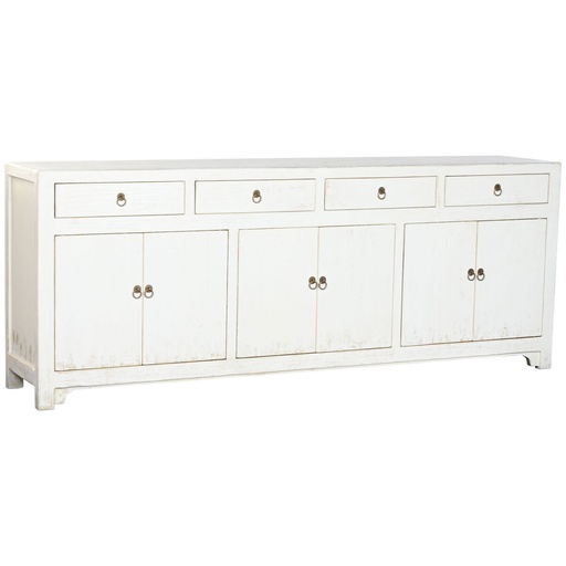 Aparador Home ESPRIT Blanco Madera de olmo 220 x 42 x 85 cm