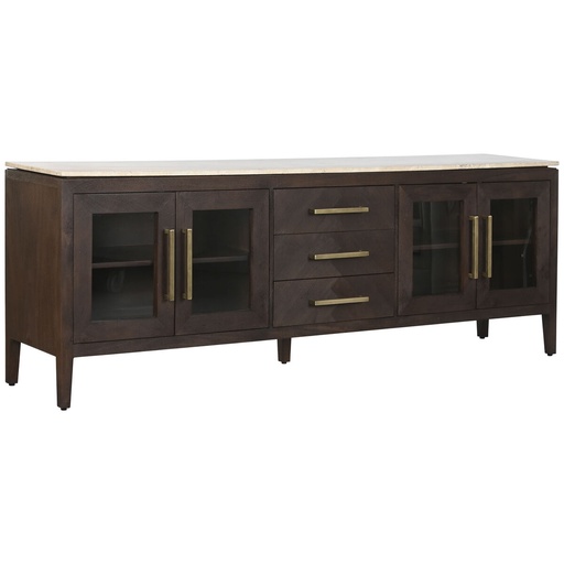 Aparador Home ESPRIT Mármol Madera de mango 200 x 40 x 70 cm