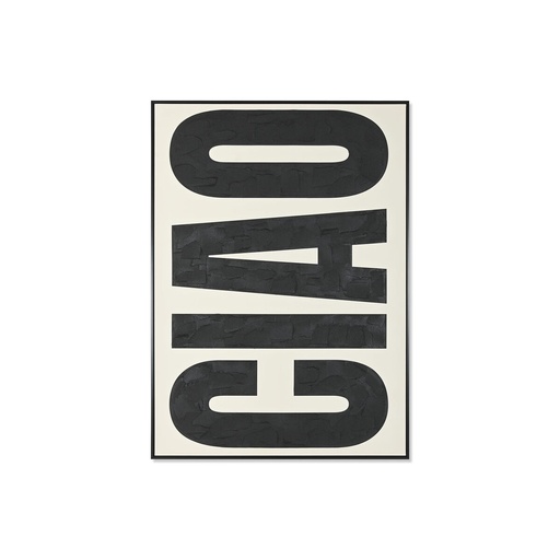 Cuadro Home ESPRIT Ciao Blanco Negro Moderno 103 x 4,5 x 143 cm 103 x 4 x 143 cm