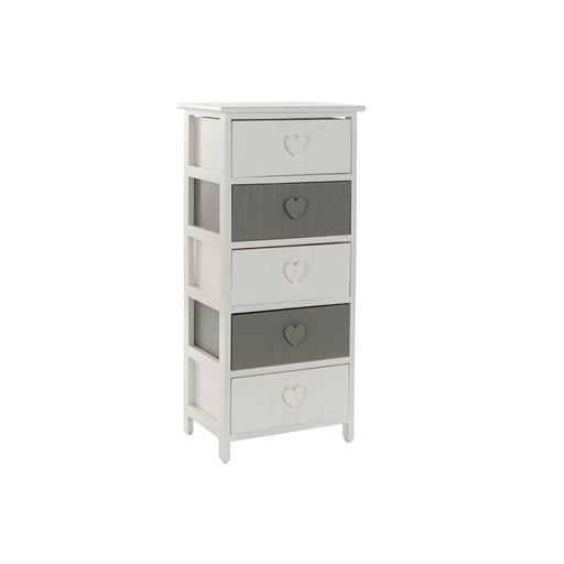 Chest of drawers Home ESPRIT White Grey 40 x 29 x 90 cm