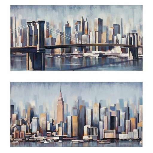 Cuadro DKD Home Decor New York (120 x 3 x 60 cm) (2 Unidades)
