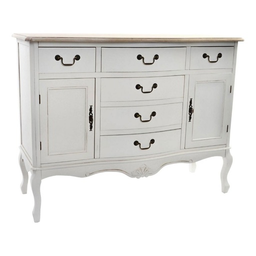 Aparador DKD Home Decor   Blanco Marrón claro Abeto 118 x 45 x 90 cm