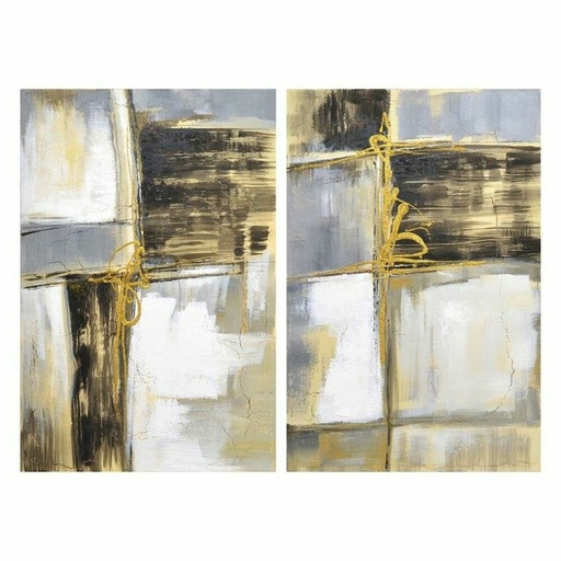 Cuadro DKD Home Decor S3018258 Abstracto (60 x 3 x 90 cm) (2 Unidades)