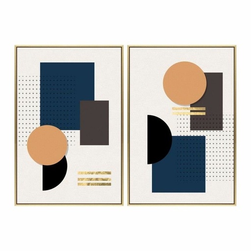 Cuadro DKD Home Decor S3018267 Moderno (51,5 x 3,5 x 71,5 cm) (2 Unidades)
