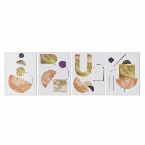 Cuadro DKD Home Decor S3018133 Abstracto Moderno (30 x 1,8 x 40 cm) (4 Unidades)