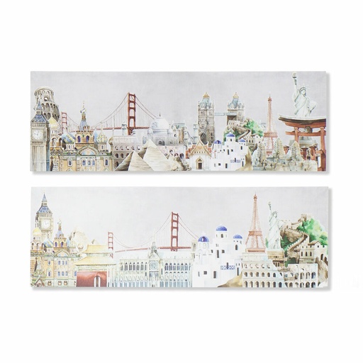 Cuadro DKD Home Decor (2 Unidades) (90 x 2 x 30 cm)
